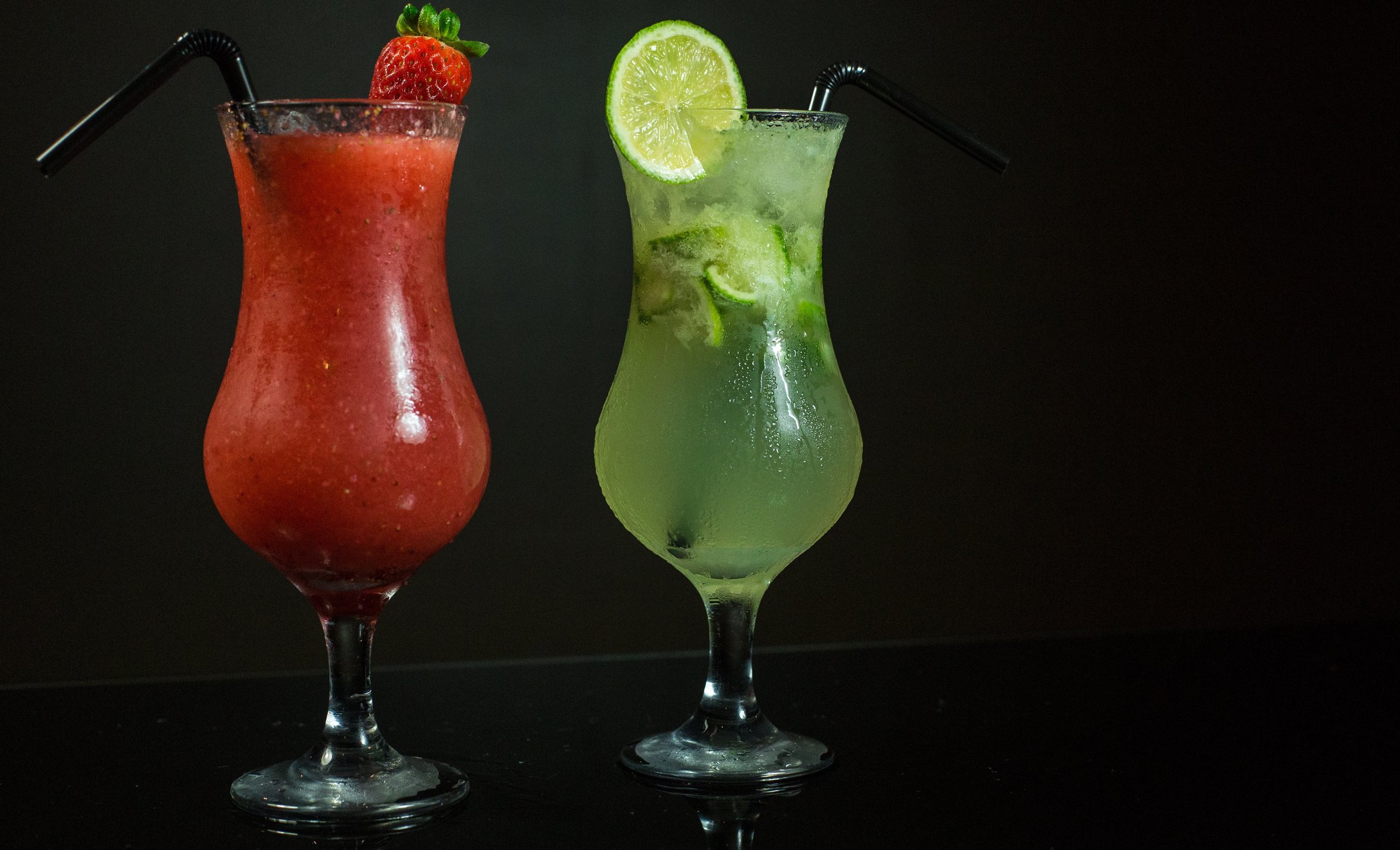 Brazilian Lemon and Strawberry Cocktails